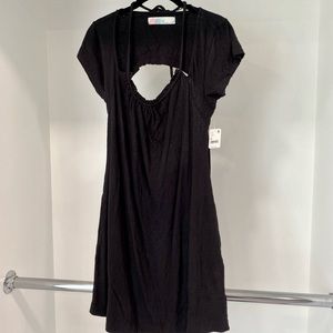 Free People Beach black lightweight dress coverup short New NWT size medium M